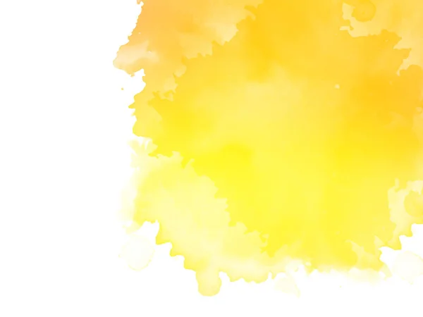 Leuchtend Gelbe Aquarell Hintergrund Design Vektor — Stockvektor