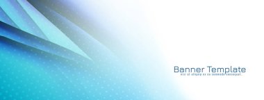 Soyut dekoratif mavi dalga pankart tasarım vektörü