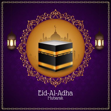 Soyut Kurban Bayramı Mübarek dini arka plan vektörü