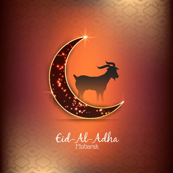 Résumé Eid Adha Moubarak Vecteur Fond Religieux — Image vectorielle