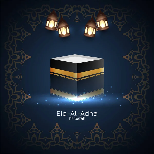 Ισλαμικό Φεστιβάλ Eid Adha Mubarak Background Vector — Διανυσματικό Αρχείο