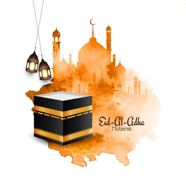 Ісламський Фестиваль Eid Adha Mubarak Background Vector — стоковий вектор