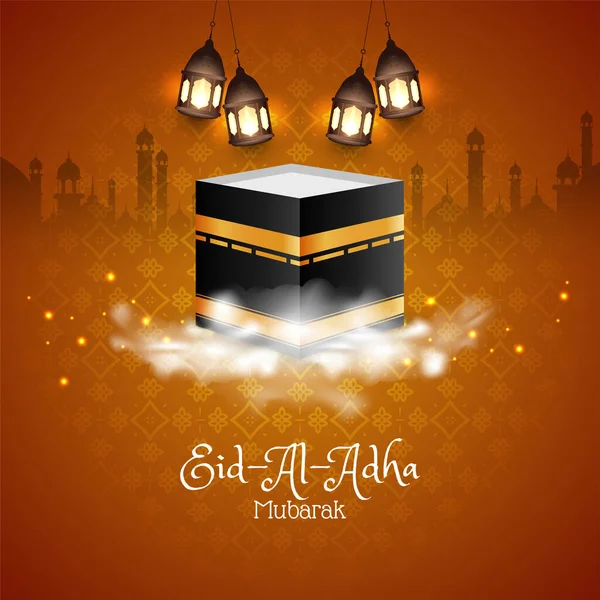 Piękny Wektor Religijnego Tła Eid Adha Mubarak — Wektor stockowy