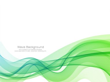 Zarif renkli dalga arkaplan vektörünü biçimlendir