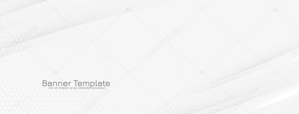 Abstract banner with shiny wavy lines vector