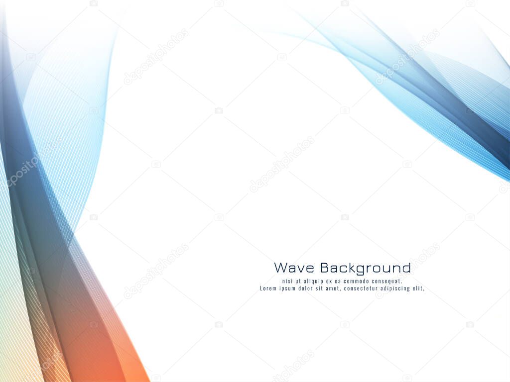 Stylish modern colorful wave background vector