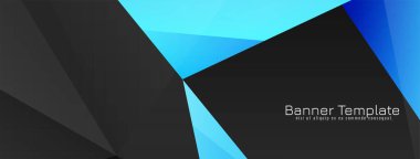 Soyut geometrik biçim pankart tasarım vektörü