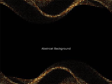 Siyah arkaplan vektörü üzerinde soyut renkli yarım ton tasarımı