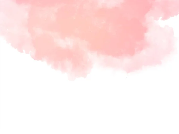 装飾的な柔らかいピンクの水彩テクスチャの背景ベクトル — ストックベクタ