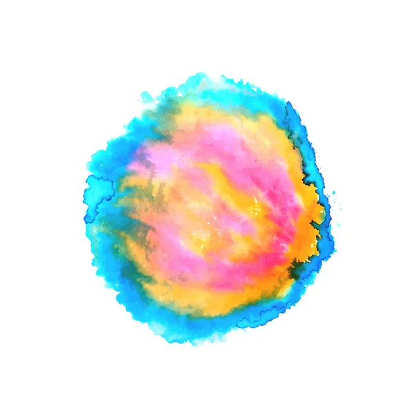 Coloré Aquarelle Tache Éclaboussure Conception Fond Vecteur — Image vectorielle