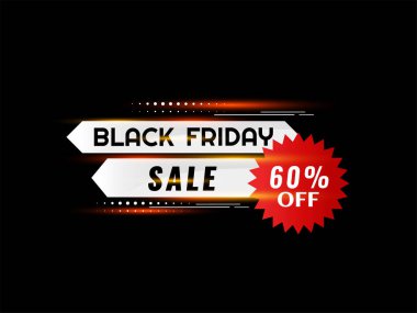 Kara Cuma indirimli siyah arkaplan vektörü