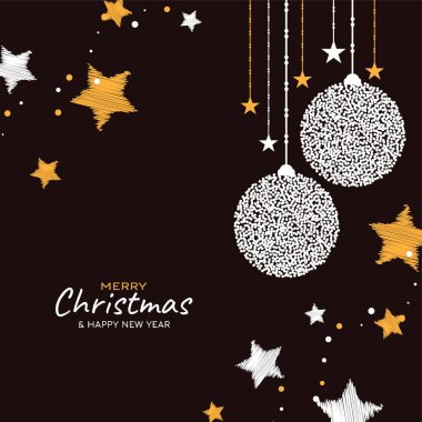 Zarif Mutlu Noeller dekoratif arka plan vektörü