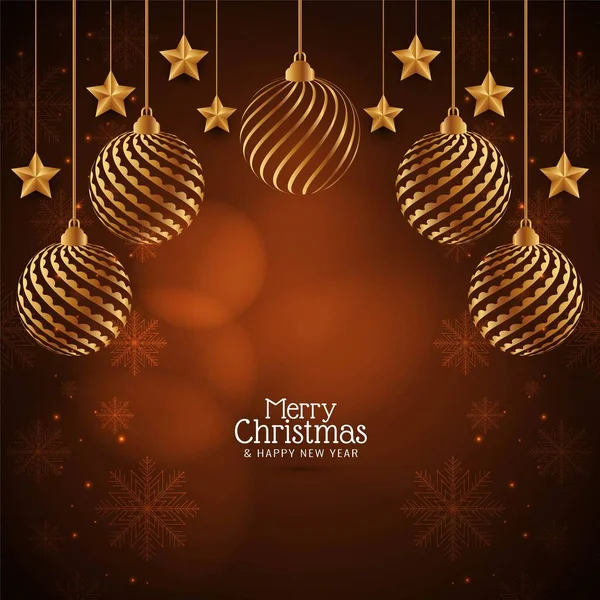 Stylish Merry Christmas Decorative Background Vector — Stock Vector