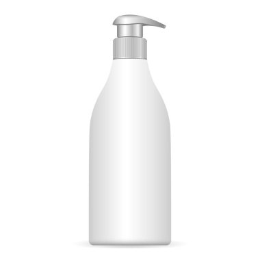 Pompa dispenseri ile Kozmetik plastik şişe.
