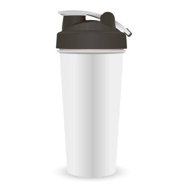 Spor beslenme protein shaker şişe şablonu