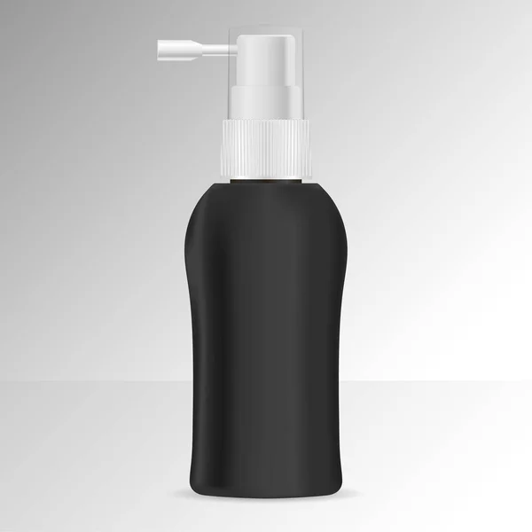 Botella tónica para el cabello dispensador de spray simulada. Vector — Vector de stock