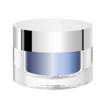 Kozmetik kavanoz vektör illüstrasyon kadar mock.