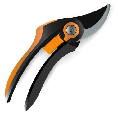 Pruner bahçe aletleri vektör illüstrasyon Kalite 3d