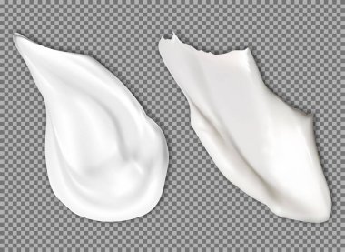 Krem deseni lekesi. Yüz kozmetik ürün numunesi. Beyaz vücut nemlendirici losyon sıçraması. Gerçekçi kremalı fırça darbesi. Yumuşak güneş kremi girdabı. Sıvı kondisyon, krem damlası elementi