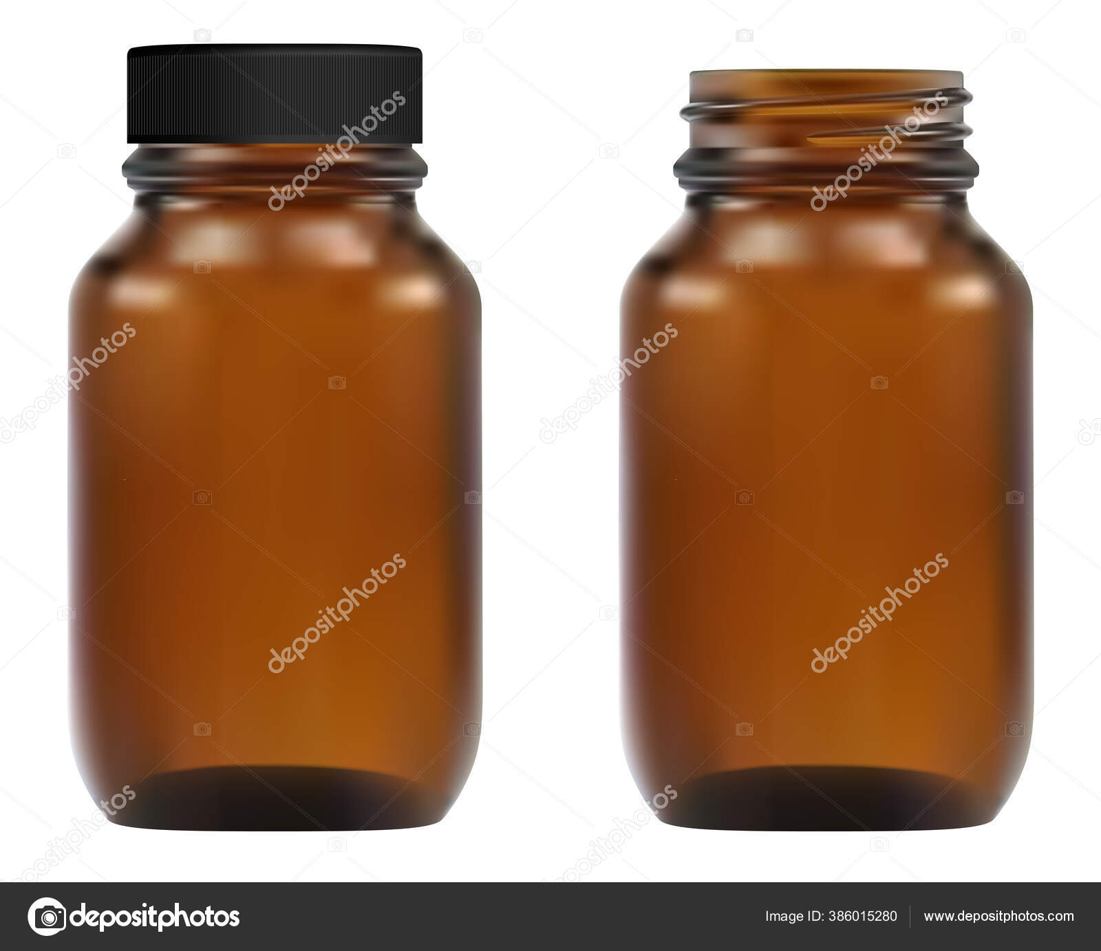 Download Brown Glass Medical Bottle Apothecary Container Illustration Pharmacy Pill Amber Vector Image By C Sergiibaibak Vector Stock 386015280