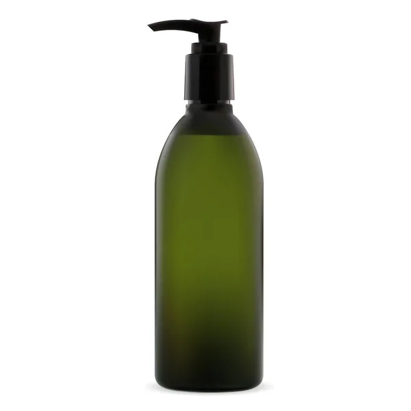 Pumpspender Flasche Vorhanden Kosmetische Seife Verpackung Leer Kunststoffschlauch Mit Druckventil — Stockvektor