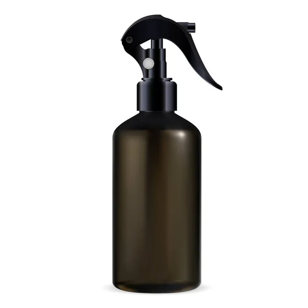 Pistol Spray Cosmetic Bottle Aerosol Dispenser Package Template Trigger Cleaner — Stock Vector