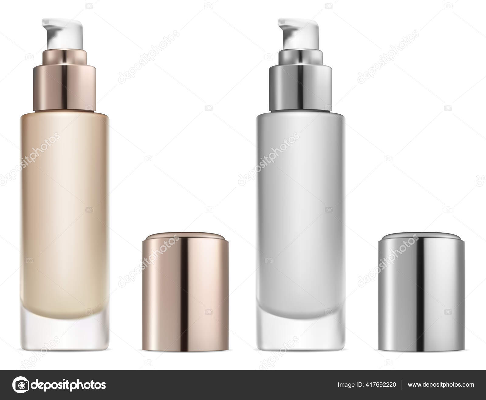 Download Cosmetic Base Cream Serum Pump Bottle Vector Mockup Foundation Powder Stock Vector Sergiibaibak Vector Image By C 417692220