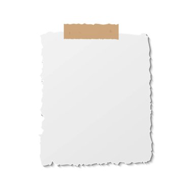 Kağıt hatırlatma notu. Çubuk banttaki şablona dikkat edin. Postit notu boş. Kısa mesaj için not kağıdı etiketi. Önemli ofis bültenleri listesi. Grunge sayfası