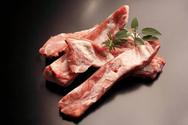 Raw pork ribs - pork meat