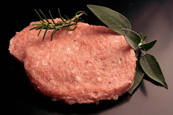 Raw hamburger - raw meat