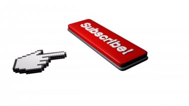 YouTube abone, düğme için abone olmak, chanel. aboneler oluşturmak.