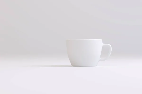 Чашка Крепкого Кофе Белом Фоне — стоковое фото