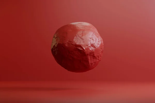 Levitating Red Ball Studio — Stock Photo, Image