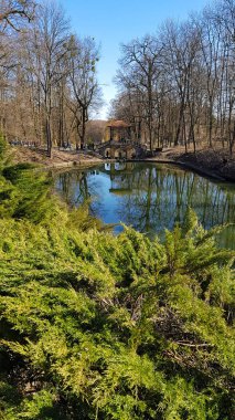 Milli parktaki ormanda gölde hafta sonu