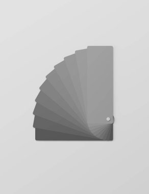 Ral paleti, beyaz arka plan üzerinde tasarım için renk paleti