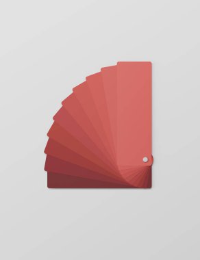 Ral paleti, beyaz arka plan üzerinde tasarım için renk paleti