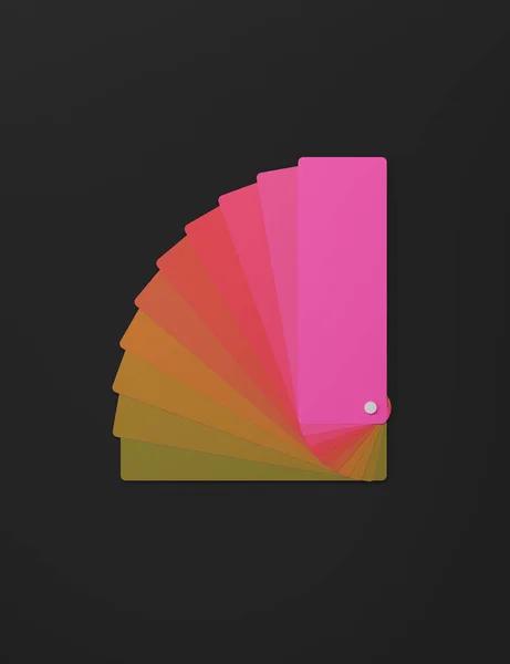 RAL palette, color palette for design on black background