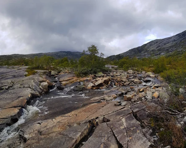 Caminho Para Língua Troll Marco Noruega — Fotografia de Stock