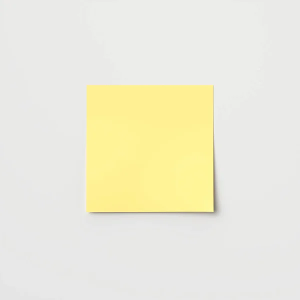 Yellow Stick Note White Background — Stock Photo, Image