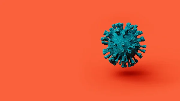 Coronavirus 2019 Ncov Flu Infection Medical Illustration Coronavirus 3D渲染 说明流行病病毒的结构 — 图库照片