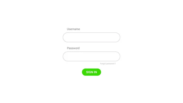 ログインの背景にあるパスワードボックスのインターフェイス オンラインユーザー名とパスワード テンプレートまたは例 — ストック写真