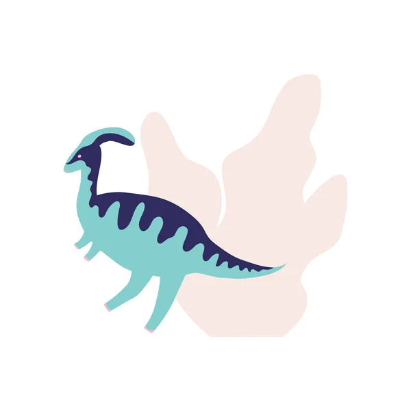 Милий динозавр Векторні ілюстрації в плоскому стилі. Для плакатів, футболок, шпалер, листівок . — стоковий вектор