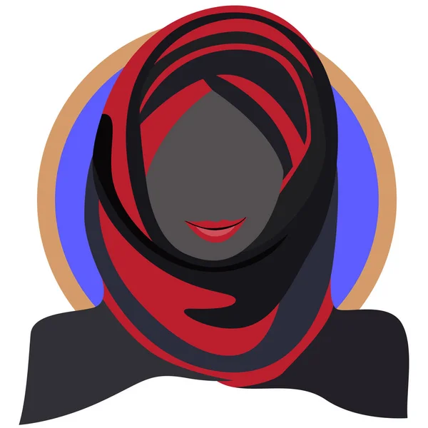 Femme Musulmane Hijab Égalité Toutes Les Femmes Dans Monde Chasteté — Image vectorielle