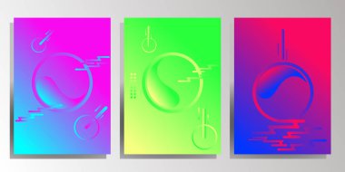 Renkli gradyan arka plan birçok tasarım çalışmaları için ayarla