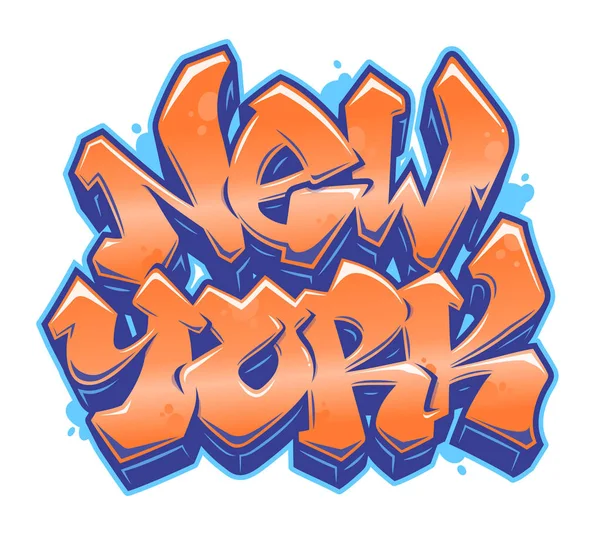 New York grafiti tarzı yazı