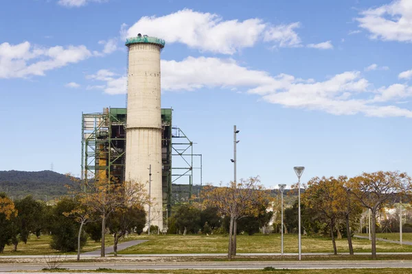 Decommission of the thermal power plant of Cubelles — Stock Photo, Image