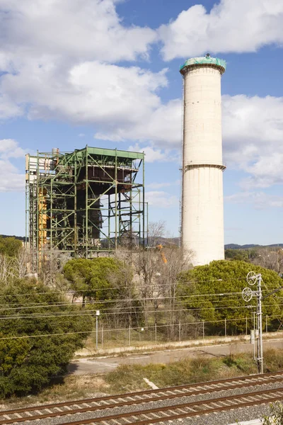 Decommission of the thermal power plant of Cubelles — Stock Photo, Image