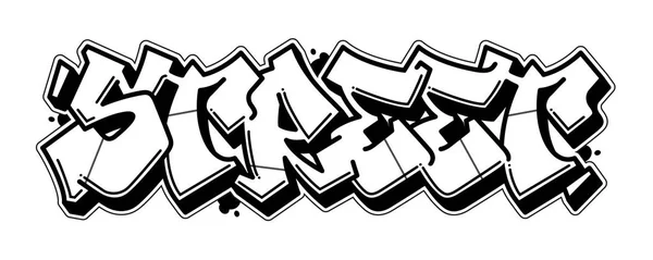 Banner de graffiti callejero — Vector de stock