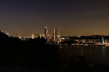 Keppel Bay - Singapur'da üst düzey ikamet, gece manzarası