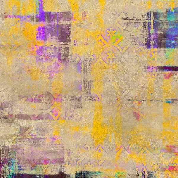 Grunge Textur Hintergrund Blumenmuster Hintergrund Kunst Design — Stockfoto